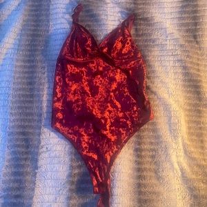 Velvet bodysuit